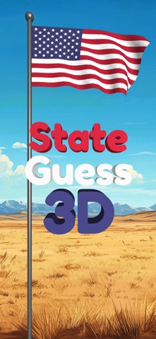 USA State Name Guess 3D screenshot