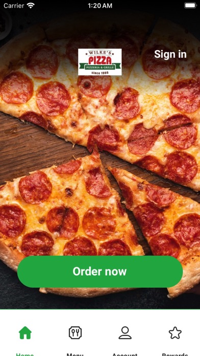 Wilkes Pizzeria and Grille app screenshot