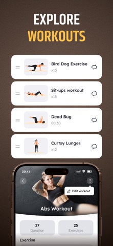 Home Workout & Gym Workout iPhone screenshot