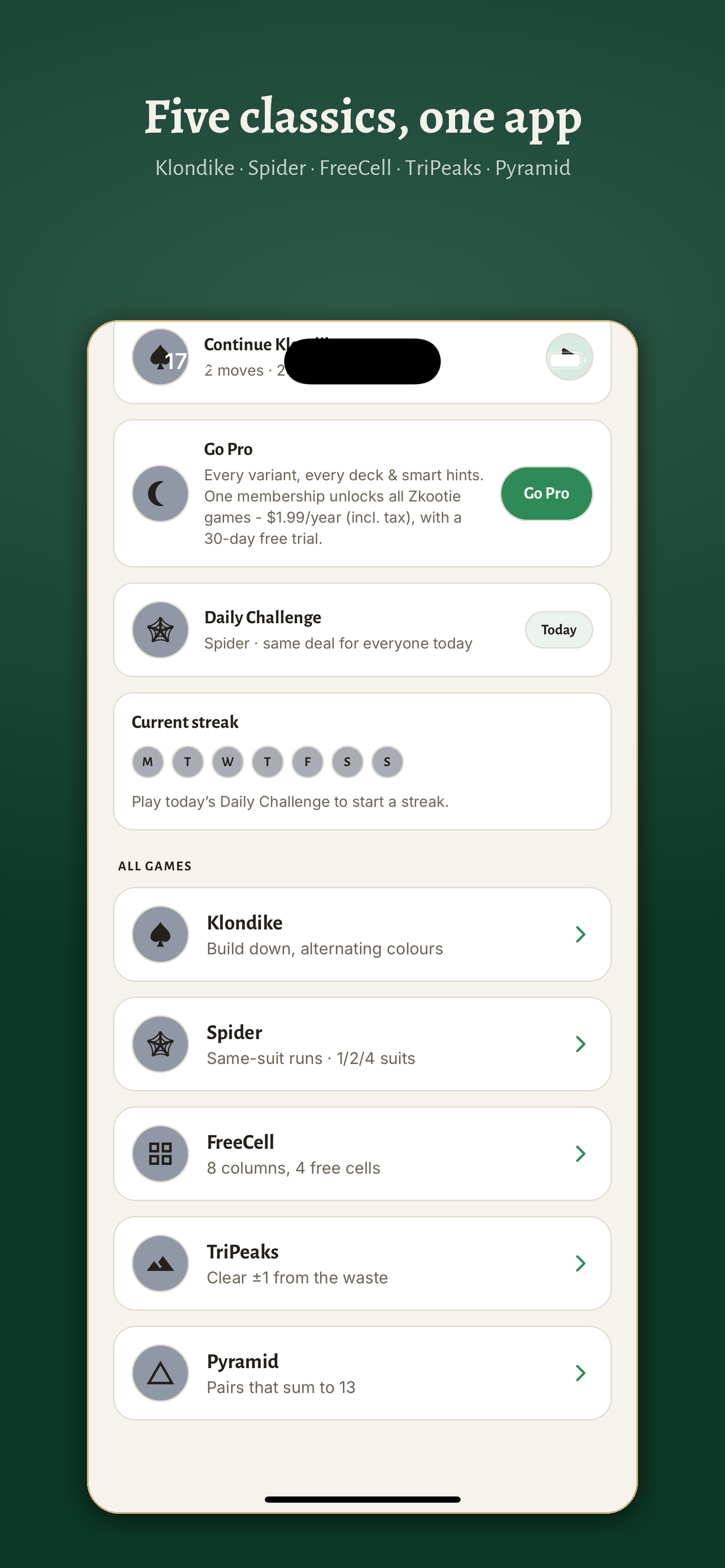 Solitaire Collection - No Ads screenshot 2