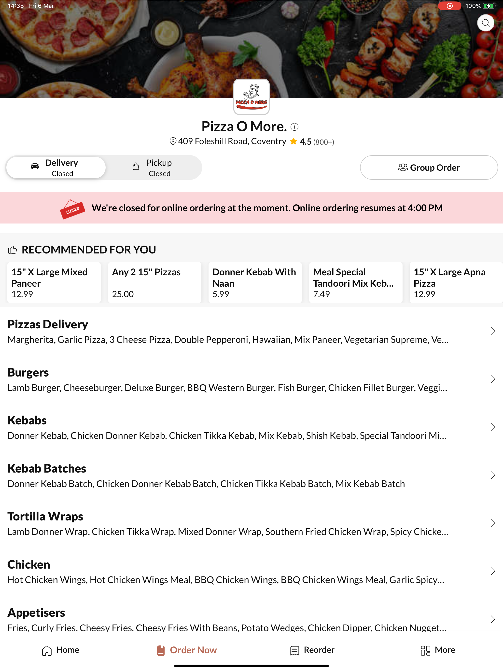 Pizza O More Coventry screenshot 6