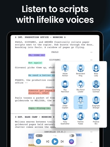 Scriptation: PDF for Film & TV iPad screenshot