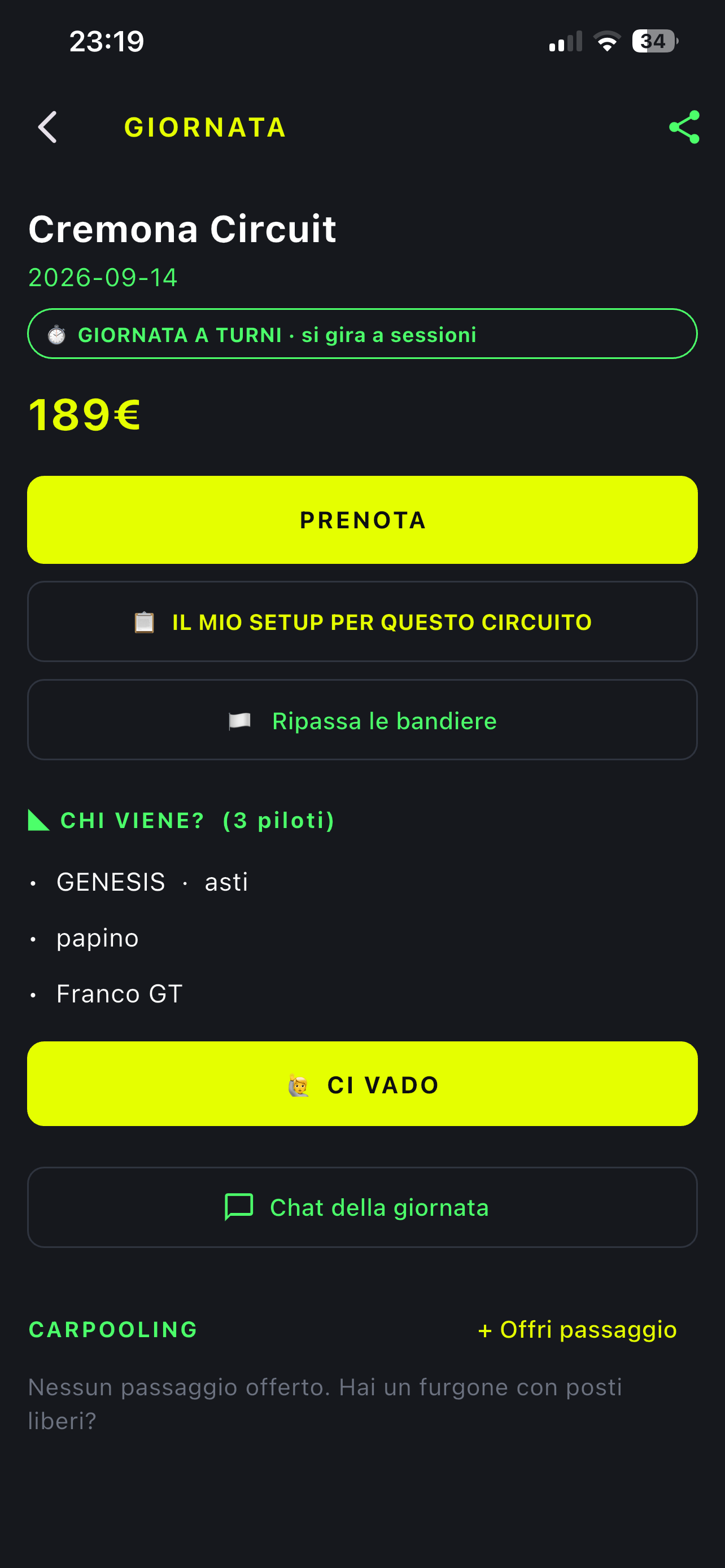 TrackBuddy - Prove Libere Moto screenshot 2