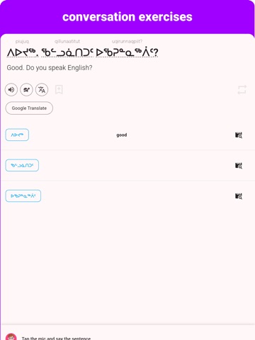 Inuktut - Listening Speaking iPad screenshot