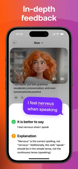 Скриншот Praktika – AI Language Tutor на iPhone 5