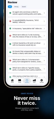 P&C Insurance Prep 2026 iPhone screenshot