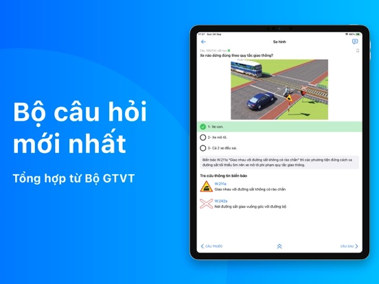 600 Câu Lý Thuyết GPLX OTOMOTO iPad screenshot 4 - Education app