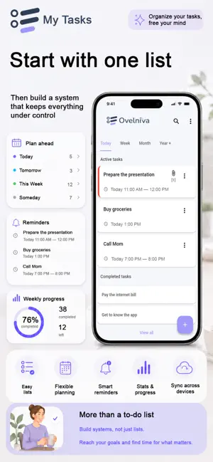 Ovelniva: My Tasks screenshot 1
