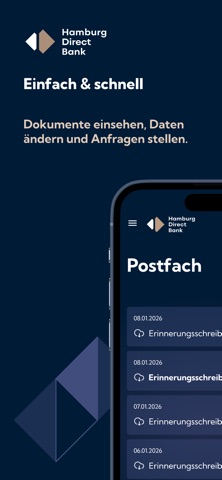 Hamburg Direct Bank - Banking iPhone screenshot