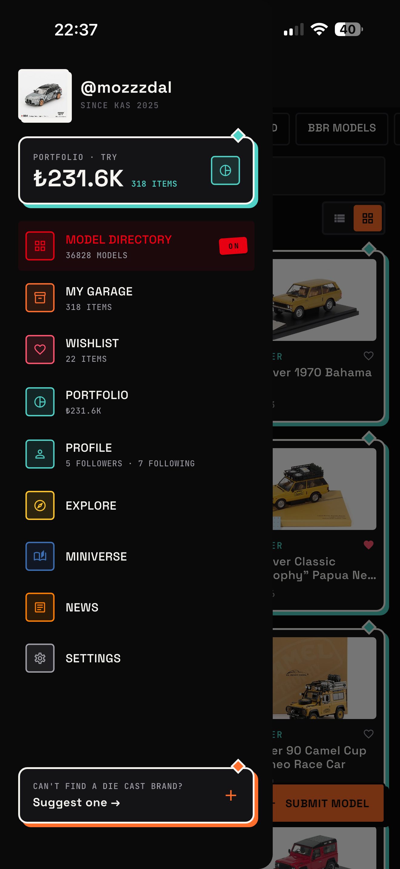 Die Cast Collectors App