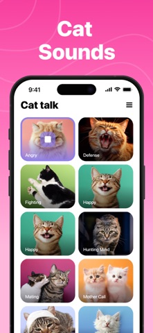 Cat Translator - Meow Sounds iPhone screenshot