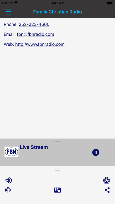 FBN Radio Screenshot