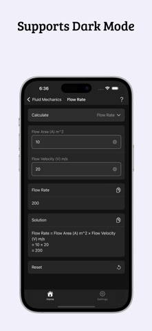 Fluid Mechanics Calculator screenshot