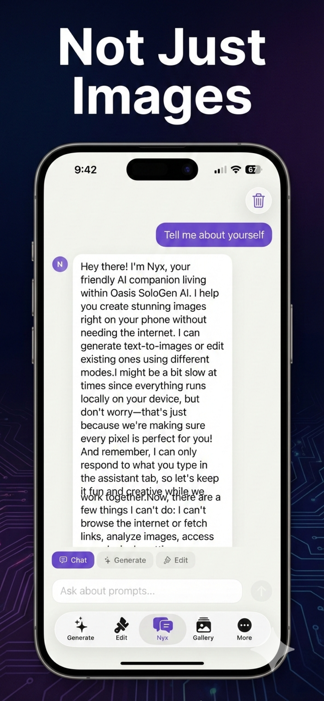 Oasis SoloGen AI screenshot 4