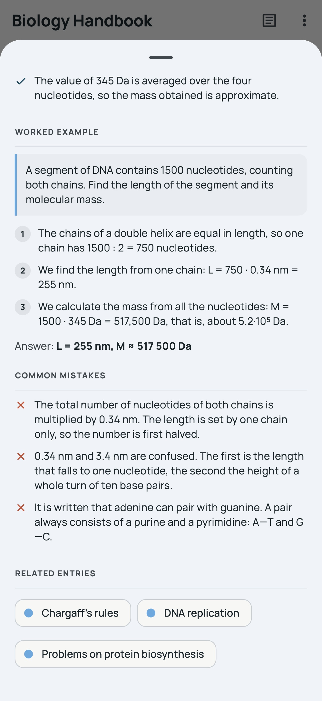 Screenshot 3 of Biology Handbook: Pro
