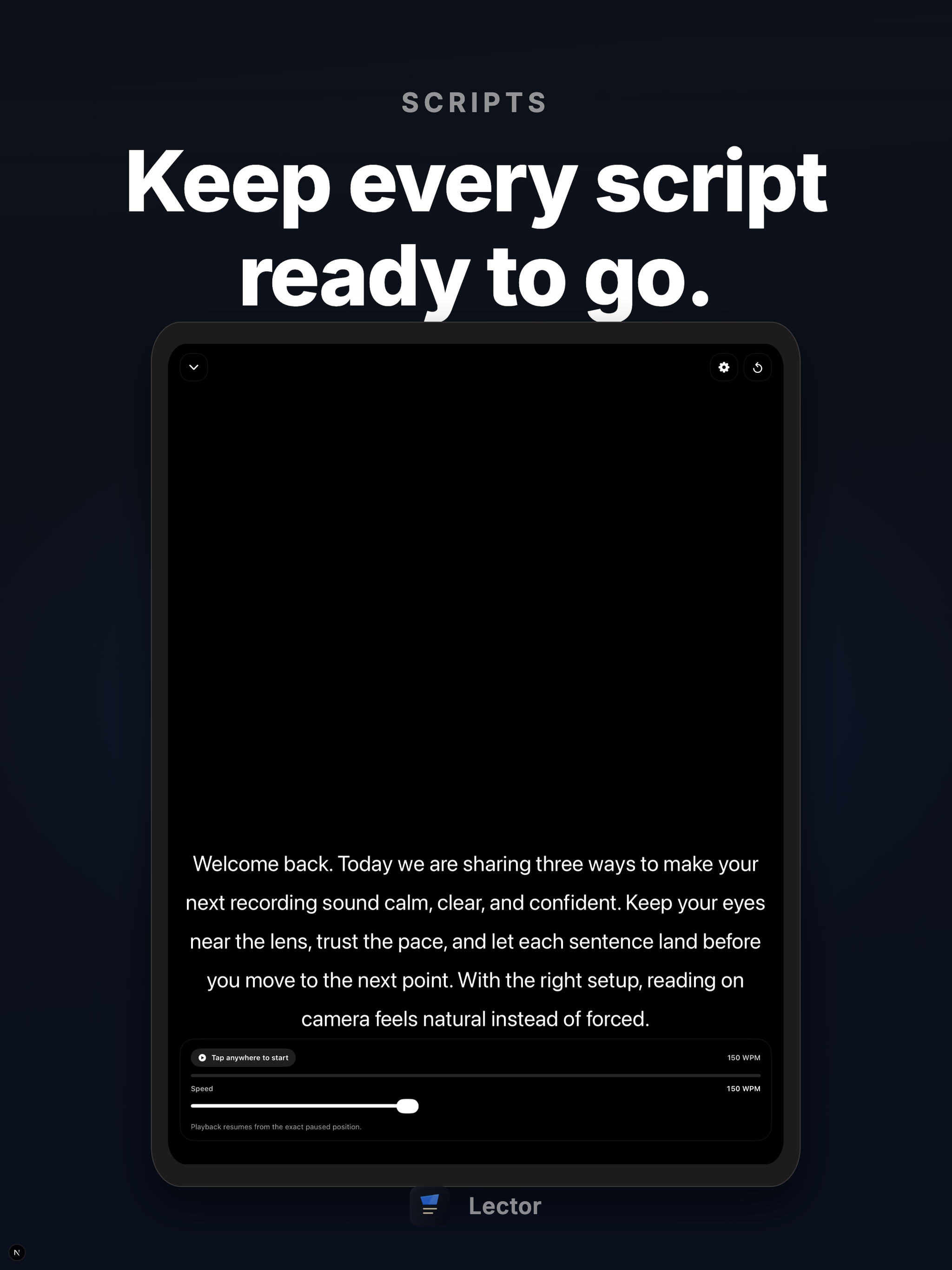 Lector: Teleprompter & Script screenshot 9