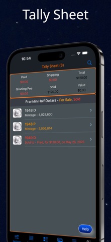 Franklin Half Dollar iPhone screenshot
