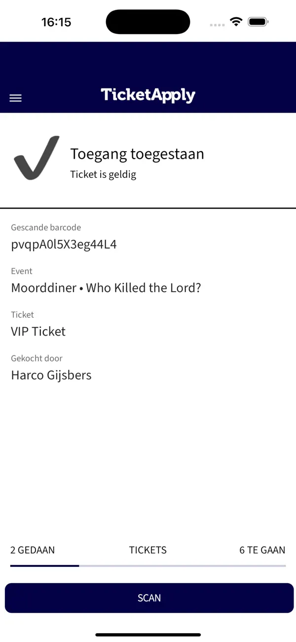 Screenshot #3 pour Ticketapply toegangsbeheer