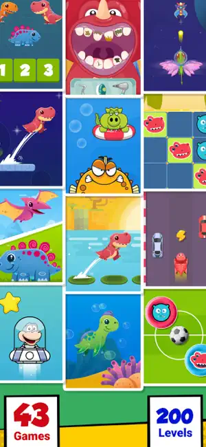 Dinosaur games for kids 3-8 screenshot 1