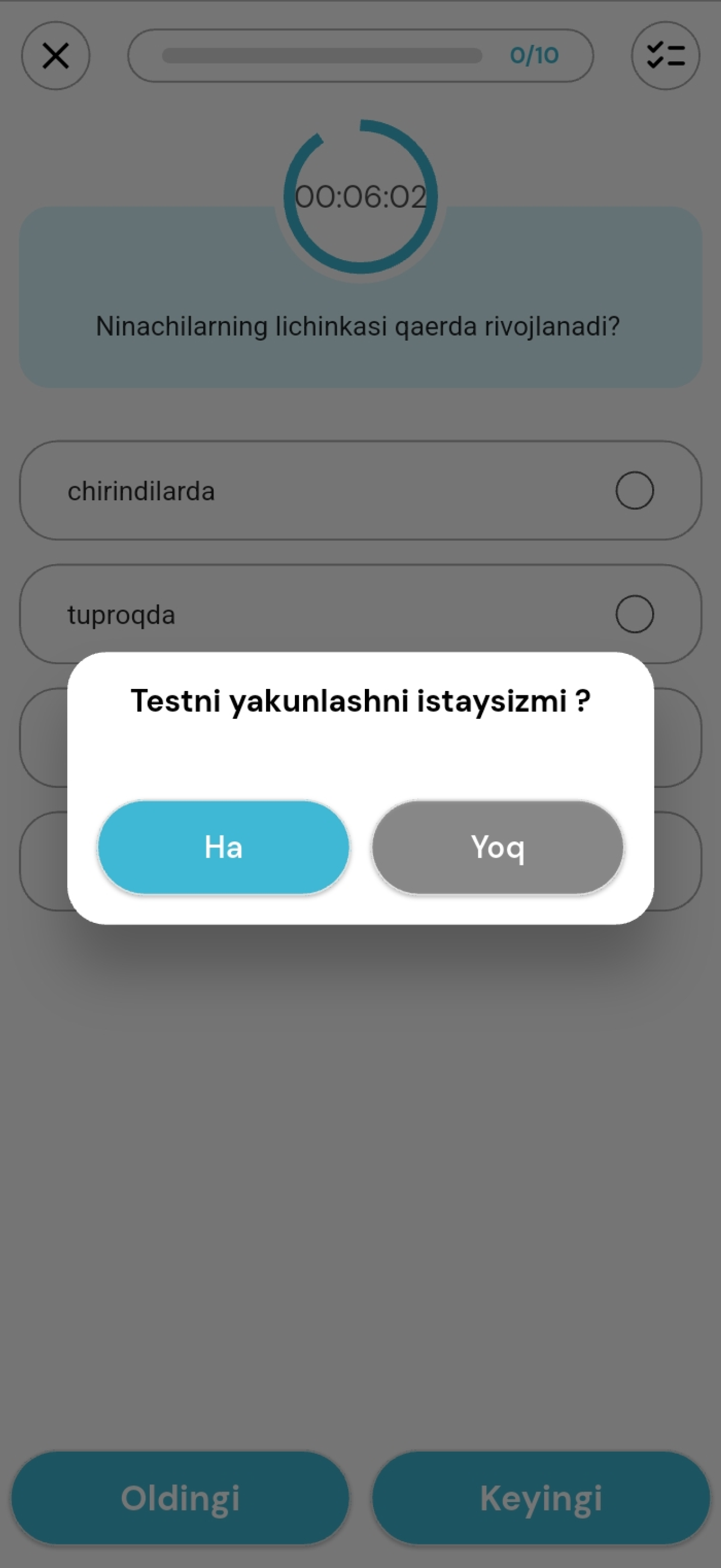 Bildung: Testlar & Tahlil