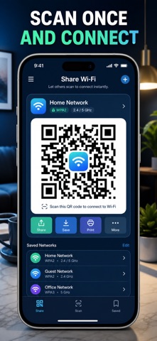 WiFi QR Code & Share Card Screenshot 1 of 10