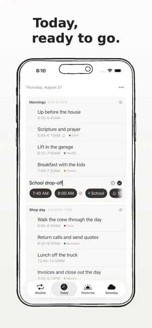 Routine: Daily Planner & ToDo screenshot 1