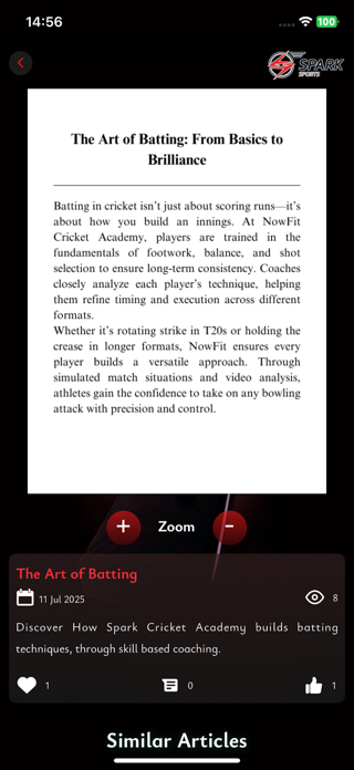 Spark Cricket Academy Screenshot 9 of 10