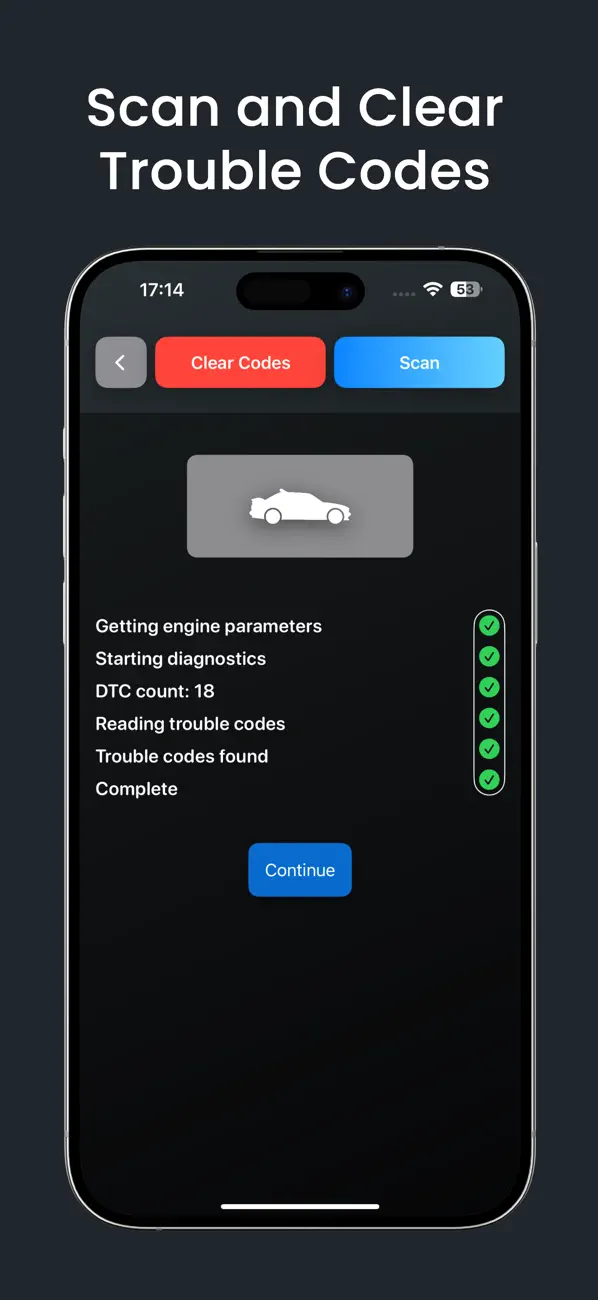 Screenshot #1 pour Alfa OBD2 Car Scanner Pro