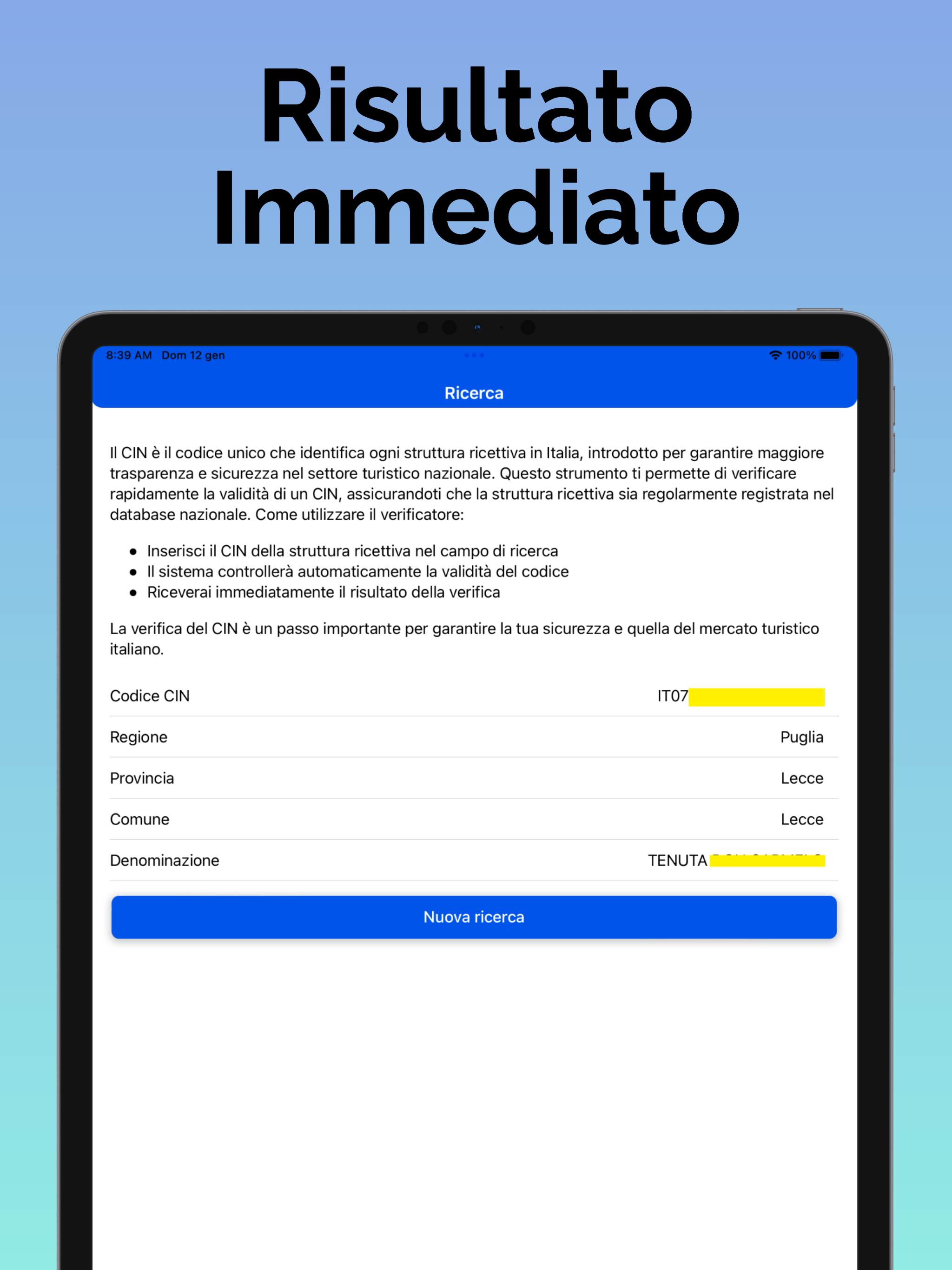 Verifica CIN - Case Vacanza screenshot 7