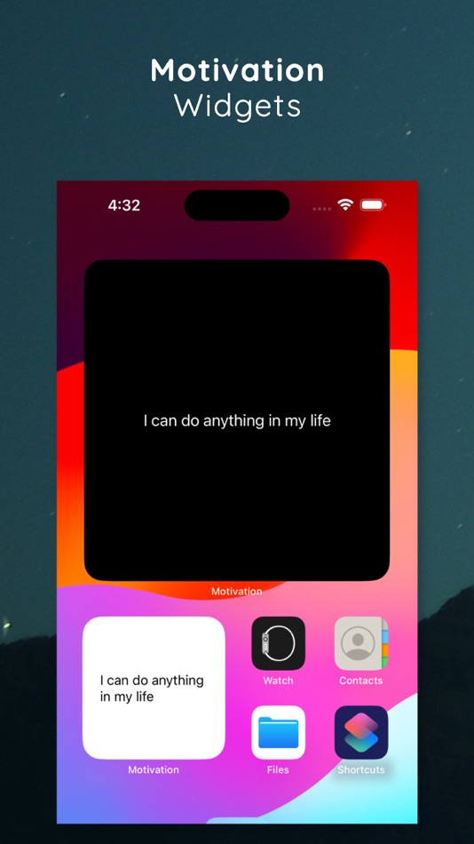 #1. Motivational Quotes - Widget (iOS) De: NextPixel apps