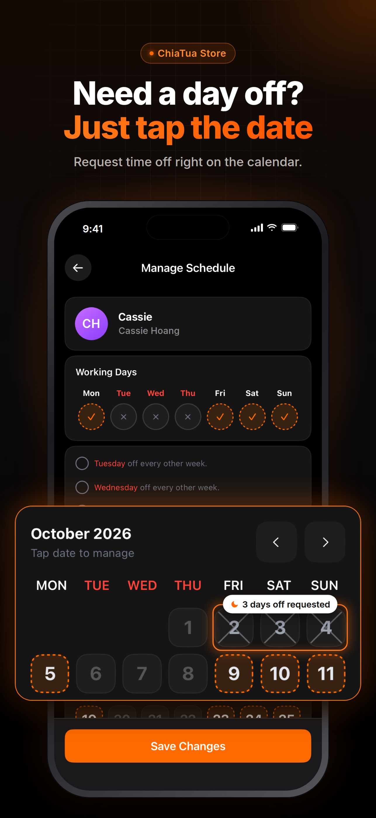 Screenshot 1 of Chia Tua - Management