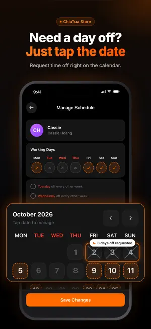 Chia Tua - Management screenshot 1