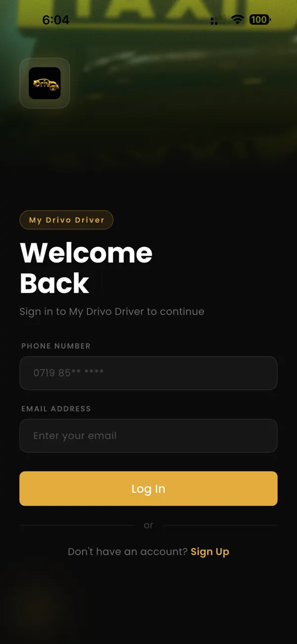 Screenshot #1 pour My Drivo Driver