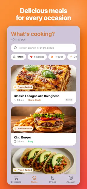 Yummy: Grocery List & Recipes screenshot 2