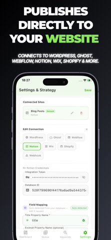 SleepPublish - Blog Automation iPhone screenshot