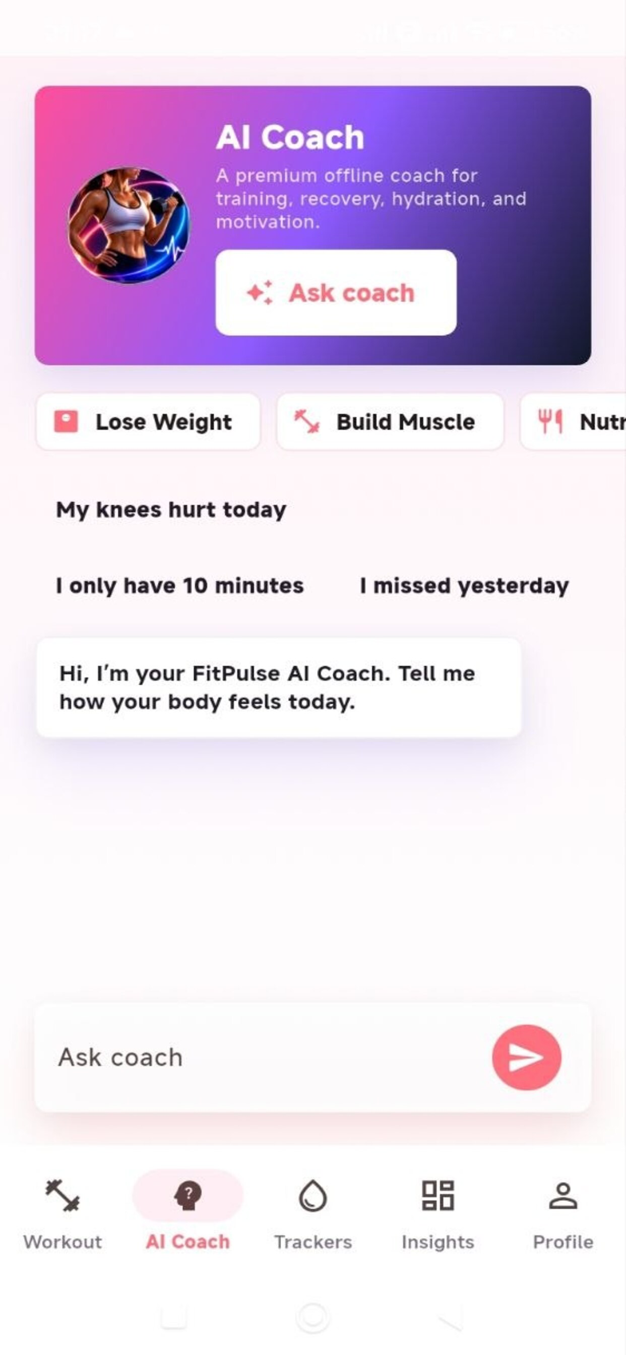 FitPulse Coach AI screenshot 3
