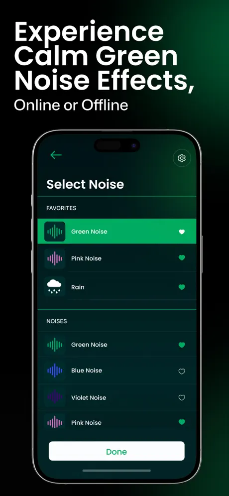 Green Noise App 绿色白噪音应用截图