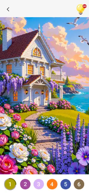 Cabin & House Paint by Numbers screenshot 2