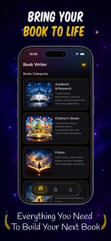 AI Book Writer & Creator iPhone screenshot