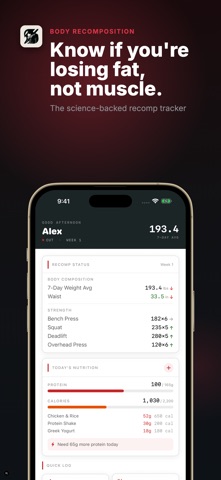 Body Recomp Tracker - Cut iPhone screenshot