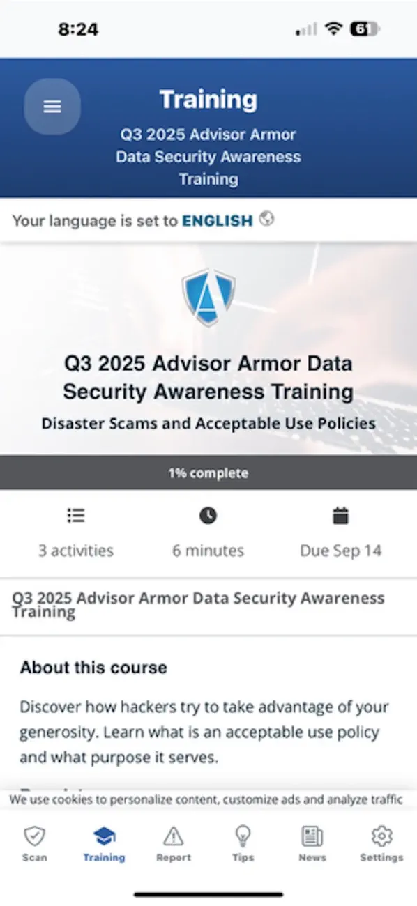 Screenshot #3 pour Advisor Armor Mobile