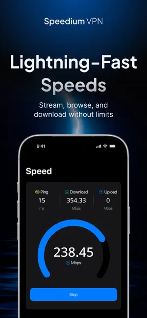 VPN & Speed Test by Speedium iPhone screenshot 4