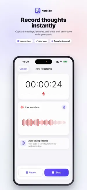 NoteTalk: AI Note Taker screenshot 2