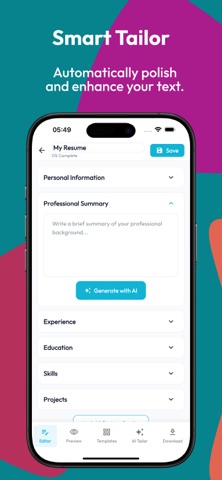 Makeresume: AI Resume Builder Screenshot 3 of 10