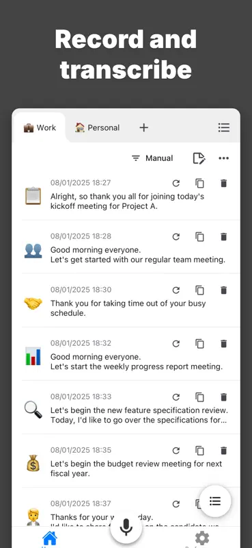Mr.Transcribe - Audio to Text screenshot 2 of 8