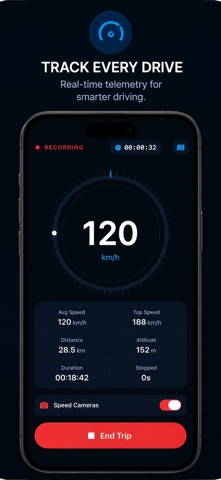 TripRank: GPS Speedometer iPhone screenshot 2