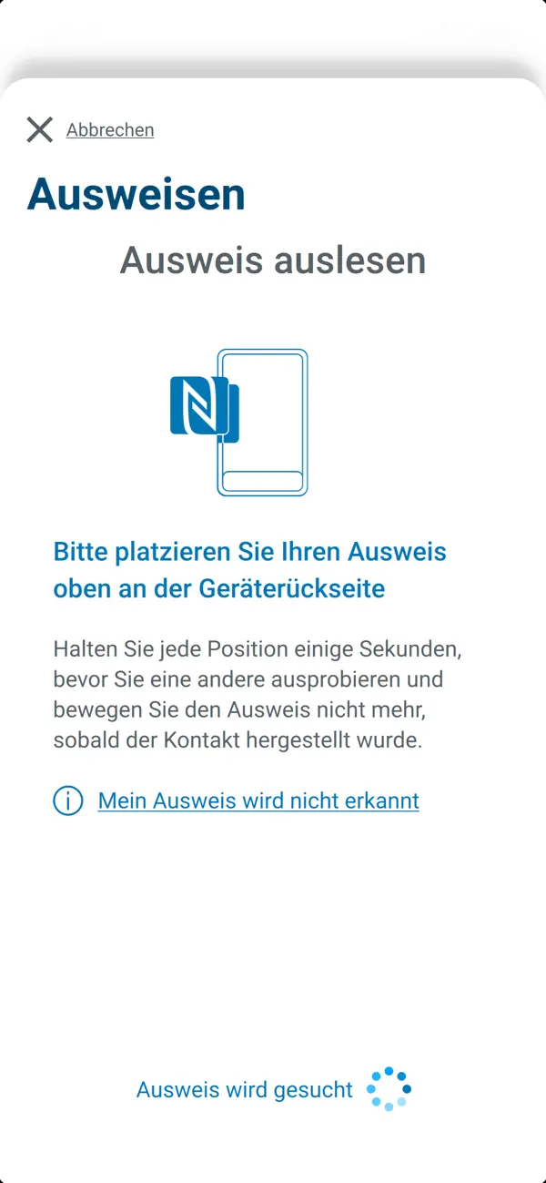 AusweisApp Bund iPhone App Screenshot 5 – Dienstprogramme