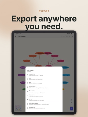 Mind Map: Smart Mind iPad screenshot