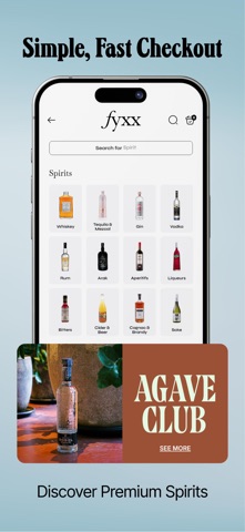 Fyxx: Premium Drinks Delivered iPhone screenshot