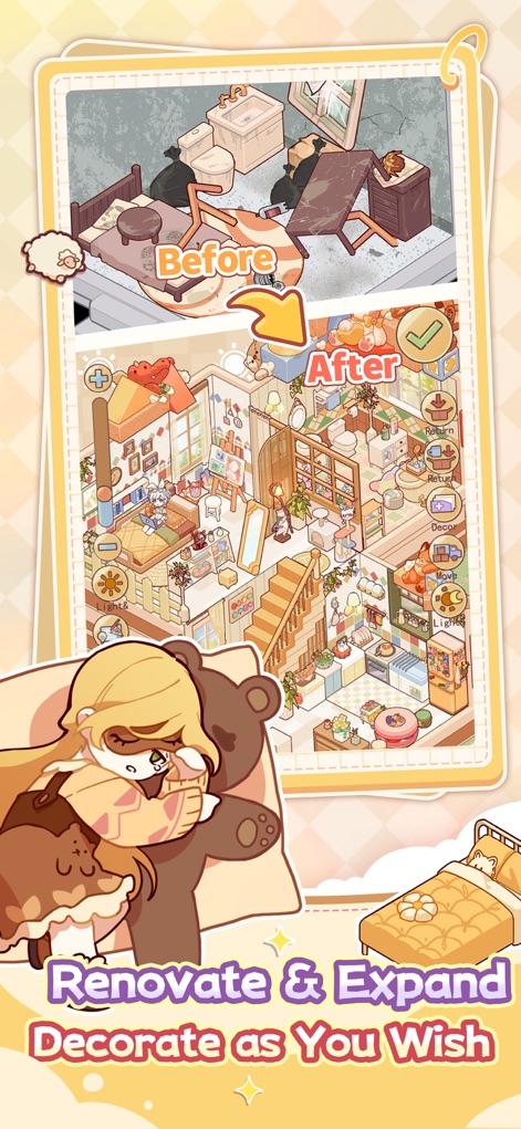 My Leisure Time - Users can visualize dramatic home makeovers with clear "Before" and "After" views, demonstrating how old spaces can be transformed and new elements like staircases added.